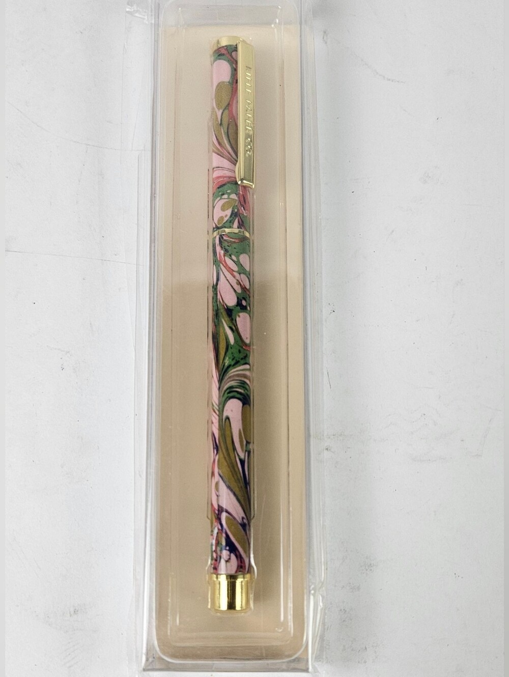 Rifle Paper Co. Floral Marble Pen in Pink, Green & Gold